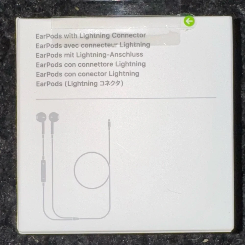 New Apple EarPods with lightning connector.